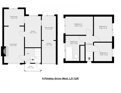 Floorplan for 6 Pimbley Grove West, L31