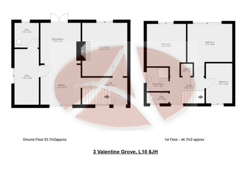 Floorplan for 3 Valentine Grove, L10