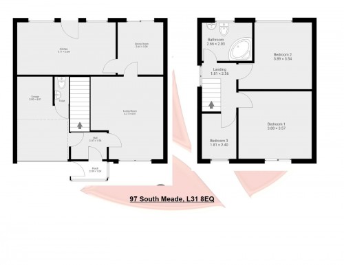 Floorplan for 97 South Meade, L31