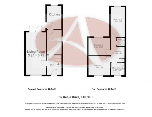 Floorplan for 52 Keble Drive, L10