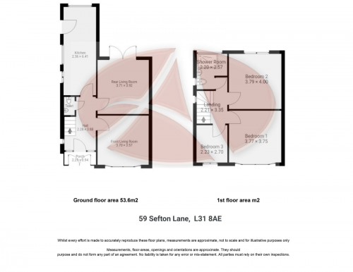 Floorplan for 59 Sefton Lane, L31