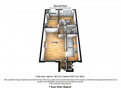 Floorplan for 7 Swan Walk, L31