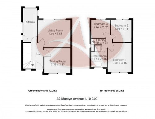 Floorplan for 32 Mostyn Avenue, L10