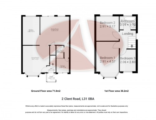Floorplan for 2 Clent Road, L31