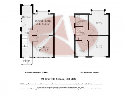 Floorplan for 21 Granville Avenue, L31