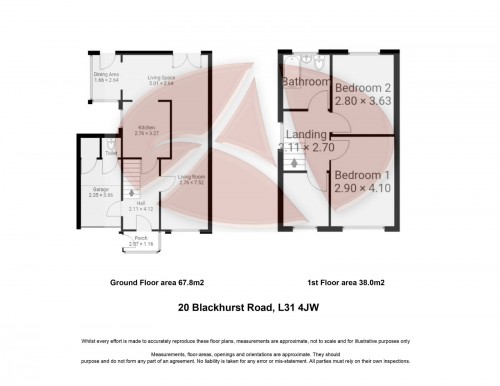 Floorplan for 20 Blackhurst Road, L31