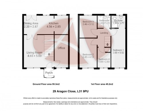 Floorplan for 29 Aragon Close, L31