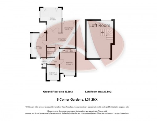 Floorplan for 5 Comer Gardens, L31