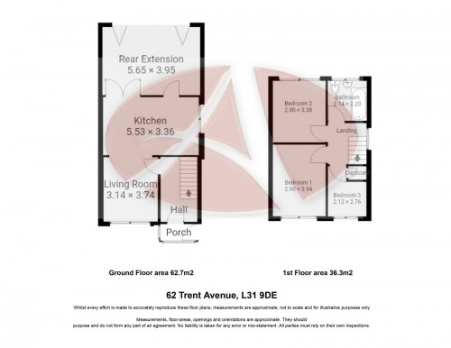 Floorplan for 62 Trent Avenue, L31