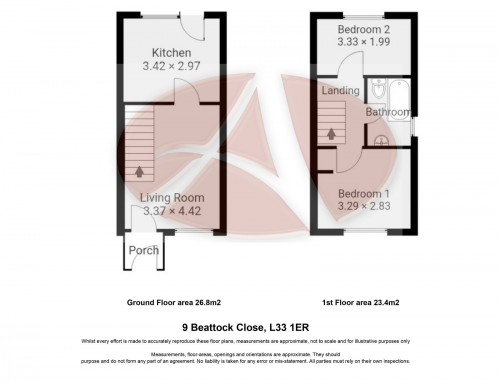 Floorplan for 9 Beattock Close, L33
