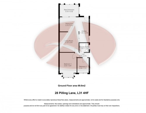 Floorplan for 28 Pilling Lane, L31