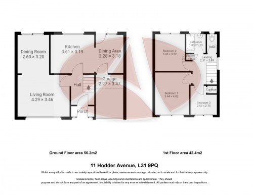 Floorplan for 11 Hodder Avenue, L31