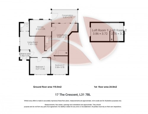Floorplan for 17 The Crescent, L31