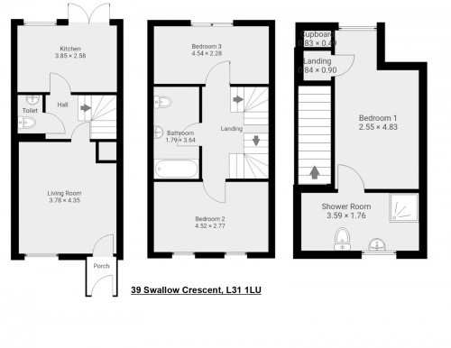 Floorplan for 39 Swallow Crescent, L31