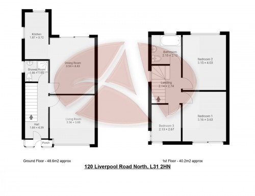 Floorplan for 120 Liverpool Road North, L31