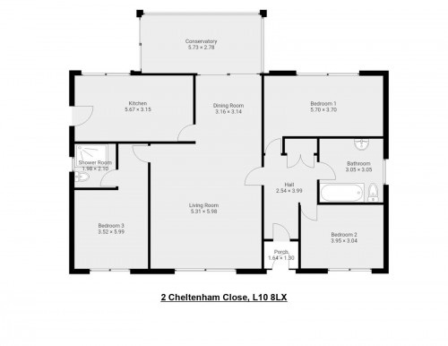 Floorplan for 2 Cheltenham Close, L10