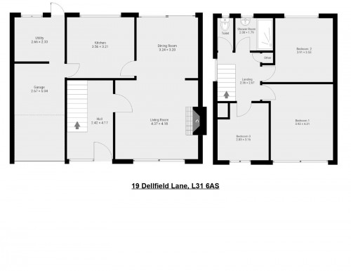 Floorplan for 19 Dellfield Lane, L31