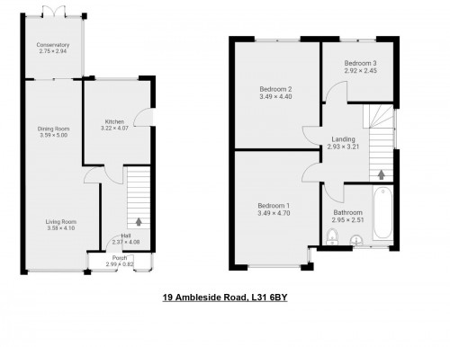 Floorplan for 19 Ambleside Road, L31