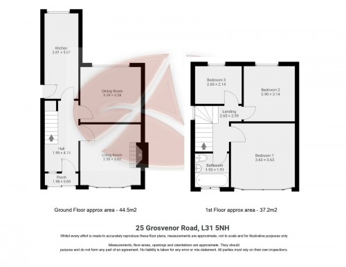 Floorplan for 25 Grosvenor Road, L31