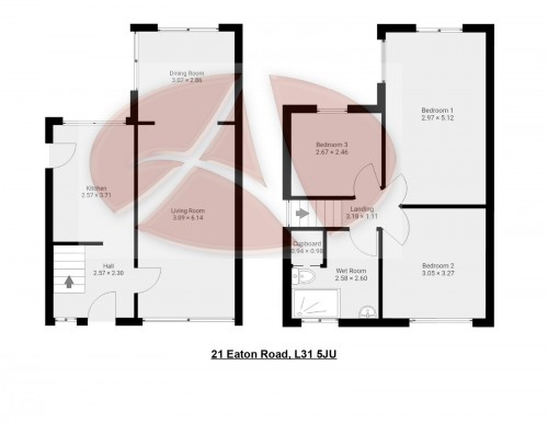 Floorplan for 21 Eaton Road, L31