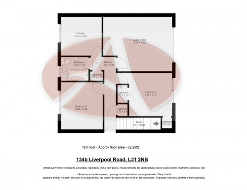 Floorplan for 134b Liverpool Road, L31