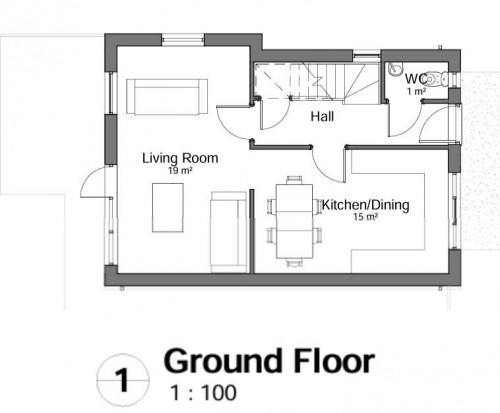 Floorplan for 1 Pye Bridge Close, L31
