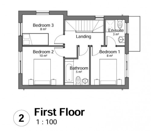 Floorplan for 1 Pye Bridge Close, L31