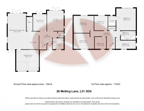 Floorplan for 26 Melling Lane, L31