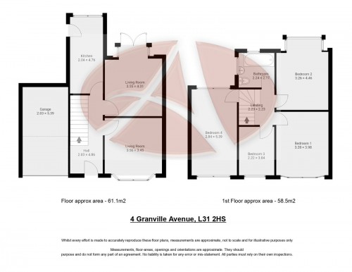 Floorplan for 4 Granville Avenue, L31