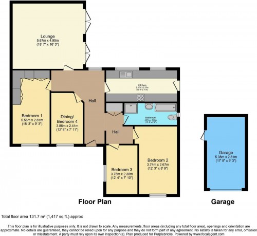 Floorplan for 1A Rock View, L31