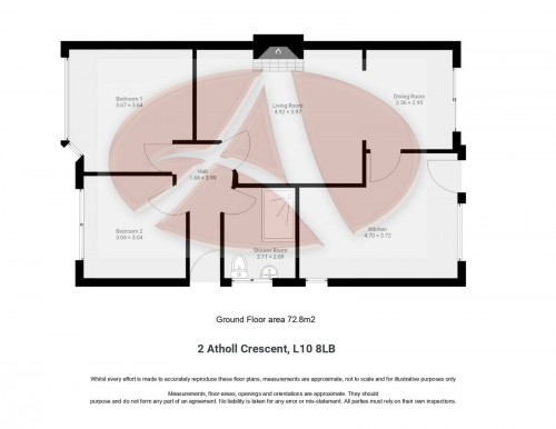 Floorplan for 2 Atholl Crescent, L10